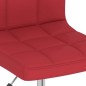 vidaXL Esszimmerstühle 4 Stk. Drehbar Weinrot Stoff