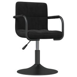 vidaXL Esszimmerstuhl Schwarz Samt