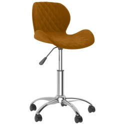 vidaXL Esszimmerstühle 4 Stk. Drehbar Braun Samt