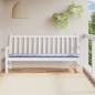 vidaXL Gartenbank-Auflage Blau&Weiß Gestreift 200x50x3 Stoff vidaXL Gartenbank-Auflage Blau&Weiß Gestreift 200x50x3 Stoff