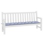 vidaXL Gartenbank-Auflage Blau&Weiß Gestreift 200x50x3 Stoff vidaXL Gartenbank-Auflage Blau&Weiß Gestreift 200x50x3 Stoff