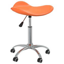 vidaXL Esszimmerstühle 4 Stk. Drehbar Orange Kunstleder