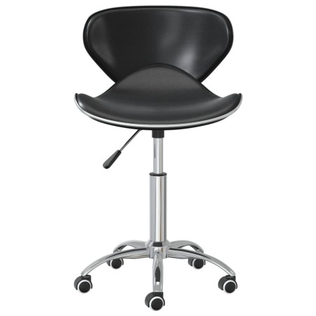 vidaXL Esszimmerstühle 4 Stk. Drehbar Schwarz Kunstleder