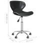 vidaXL Esszimmerstühle 4 Stk. Drehbar Schwarz Kunstleder vidaXL Esszimmerstühle 4 Stk. Drehbar Schwarz Kunstleder