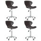 vidaXL Esszimmerstühle 4 Stk. Drehbar Braun Kunstleder vidaXL Esszimmerstühle 4 Stk. Drehbar Braun Kunstleder