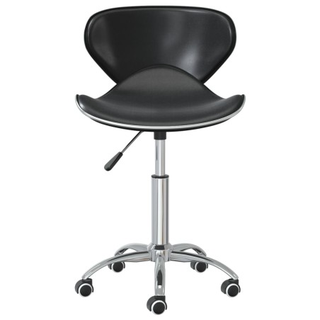 vidaXL Esszimmerstühle 6 Stk. Drehbar Schwarz Kunstleder