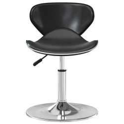 vidaXL Esszimmerstuhl Schwarz Kunstleder