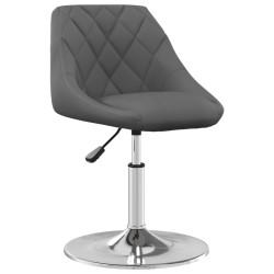 vidaXL Esszimmerstühle 6 Stk. Drehbar Dunkelgrau Samt