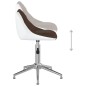 vidaXL Esszimmerstühle 4 Stk. Drehbar Braun und Weiß Kunstleder vidaXL Esszimmerstühle 4 Stk. Drehbar Braun und Weiß Kunstleder