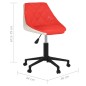 vidaXL Esszimmerstühle 4 Stk. Drehbar Rot und Weiß Kunstleder vidaXL Esszimmerstühle 4 Stk. Drehbar Rot und Weiß Kunstleder