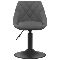 vidaXL Esszimmerstuhl Dunkelgrau Samt