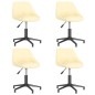 vidaXL Esszimmerstühle 4 Stk. Drehbar Creme Samt vidaXL Esszimmerstühle 4 Stk. Drehbar Creme Samt