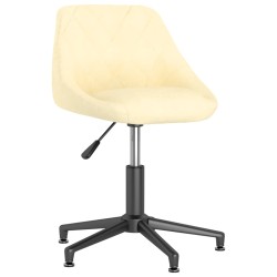 vidaXL Esszimmerstühle 4 Stk. Drehbar Creme Samt