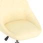 vidaXL Esszimmerstühle 4 Stk. Drehbar Creme Samt vidaXL Esszimmerstühle 4 Stk. Drehbar Creme Samt