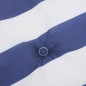 vidaXL Niedriglehner-Auflagen 2 Stk. Blau & Weiß Gestreift Stoff vidaXL Niedriglehner-Auflagen 2 Stk. Blau & Weiß Gestreift Stoff