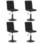 vidaXL Esszimmerstühle 4 Stk. Drehbar Schwarz Samt vidaXL Esszimmerstühle 4 Stk. Drehbar Schwarz Samt