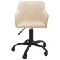 vidaXL Esszimmerstühle 6 Stk. Drehbar Creme Stoff vidaXL Esszimmerstühle 6 Stk. Drehbar Creme Stoff