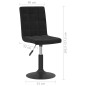 vidaXL Esszimmerstühle 6 Stk. Drehbar Schwarz Samt vidaXL Esszimmerstühle 6 Stk. Drehbar Schwarz Samt