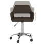 vidaXL Esszimmerstühle 4 Stk. Drehbar Dunkelbraun Stoff vidaXL Esszimmerstühle 4 Stk. Drehbar Dunkelbraun Stoff