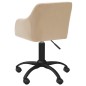 vidaXL Esszimmerstühle 4 Stk. Drehbar Creme Stoff vidaXL Esszimmerstühle 4 Stk. Drehbar Creme Stoff