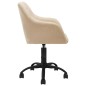 vidaXL Esszimmerstühle 4 Stk. Drehbar Creme Stoff vidaXL Esszimmerstühle 4 Stk. Drehbar Creme Stoff