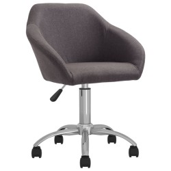 vidaXL Esszimmerstühle 4 Stk. Drehbar Taupe Stoff