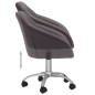 vidaXL Esszimmerstühle 4 Stk. Drehbar Taupe Stoff vidaXL Esszimmerstühle 4 Stk. Drehbar Taupe Stoff