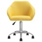vidaXL Esszimmerstühle 4 Stk. Drehbar Gelb Stoff vidaXL Esszimmerstühle 4 Stk. Drehbar Gelb Stoff