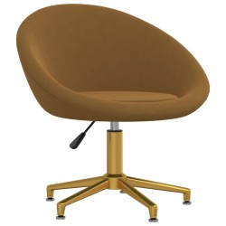 vidaXL Esszimmerstühle 6 Stk. Braun Samt
