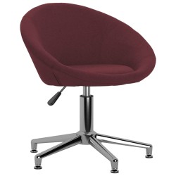vidaXL Esszimmerstühle 6 Stk. Drehbar Lila Stoff