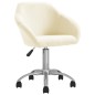 vidaXL Esszimmerstühle 4 Stk. Drehbar Creme Stoff vidaXL Esszimmerstühle 4 Stk. Drehbar Creme Stoff