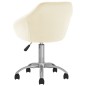 vidaXL Esszimmerstühle 4 Stk. Drehbar Creme Stoff vidaXL Esszimmerstühle 4 Stk. Drehbar Creme Stoff