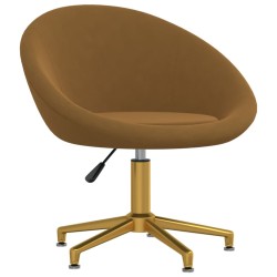 vidaXL Esszimmerstühle 4 Stk. Braun Samt