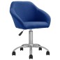 vidaXL Esszimmerstühle 6 Stk. Drehbar Blau Stoff vidaXL Esszimmerstühle 6 Stk. Drehbar Blau Stoff