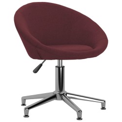 vidaXL Esszimmerstühle 4 Stk. Drehbar Lila Stoff