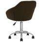 vidaXL Esszimmerstühle 4 Stk. Drehbar Dunkelbraun Stoff vidaXL Esszimmerstühle 4 Stk. Drehbar Dunkelbraun Stoff