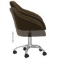 vidaXL Esszimmerstühle 4 Stk. Drehbar Dunkelbraun Stoff vidaXL Esszimmerstühle 4 Stk. Drehbar Dunkelbraun Stoff
