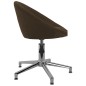 vidaXL Esszimmerstühle 4 Stk. Drehbar Dunkelbraun Stoff vidaXL Esszimmerstühle 4 Stk. Drehbar Dunkelbraun Stoff