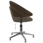 vidaXL Esszimmerstühle 4 Stk. Drehbar Dunkelbraun Stoff vidaXL Esszimmerstühle 4 Stk. Drehbar Dunkelbraun Stoff