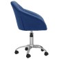 vidaXL Esszimmerstühle 4 Stk. Drehbar Blau Stoff vidaXL Esszimmerstühle 4 Stk. Drehbar Blau Stoff