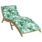 Sonnenliegen-Auflage Blattmuster 180x60x3 cm Oxford-Gewebe Sonnenliegen-Auflage Blattmuster 180x60x3 cm Oxford-Gewebe