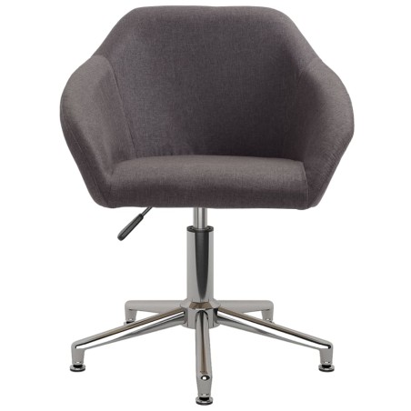 vidaXL Esszimmerstuhl Drehbar Taupe Stoff