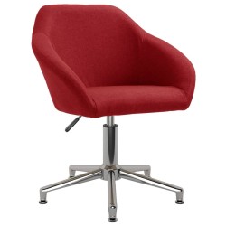 vidaXL Esszimmerstühle 4 Stk. Drehbar Weinrot Stoff