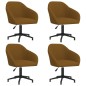 vidaXL Esszimmerstühle 4 Stk. Drehbar Braun Samt vidaXL Esszimmerstühle 4 Stk. Drehbar Braun Samt