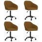 vidaXL Esszimmerstühle 4 Stk. Drehbar Braun Samt vidaXL Esszimmerstühle 4 Stk. Drehbar Braun Samt