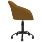 vidaXL Esszimmerstühle 4 Stk. Drehbar Braun Samt vidaXL Esszimmerstühle 4 Stk. Drehbar Braun Samt