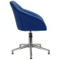 vidaXL Esszimmerstuhl Drehbar Blau Stoff vidaXL Esszimmerstuhl Drehbar Blau Stoff