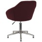 vidaXL Esszimmerstühle 4 Stk. Drehbar Lila Stoff vidaXL Esszimmerstühle 4 Stk. Drehbar Lila Stoff