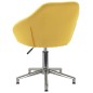 vidaXL Esszimmerstühle 6 Stk. Drehbar Gelb Stoff vidaXL Esszimmerstühle 6 Stk. Drehbar Gelb Stoff