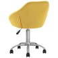 vidaXL Esszimmerstühle 6 Stk. Drehbar Gelb Stoff vidaXL Esszimmerstühle 6 Stk. Drehbar Gelb Stoff